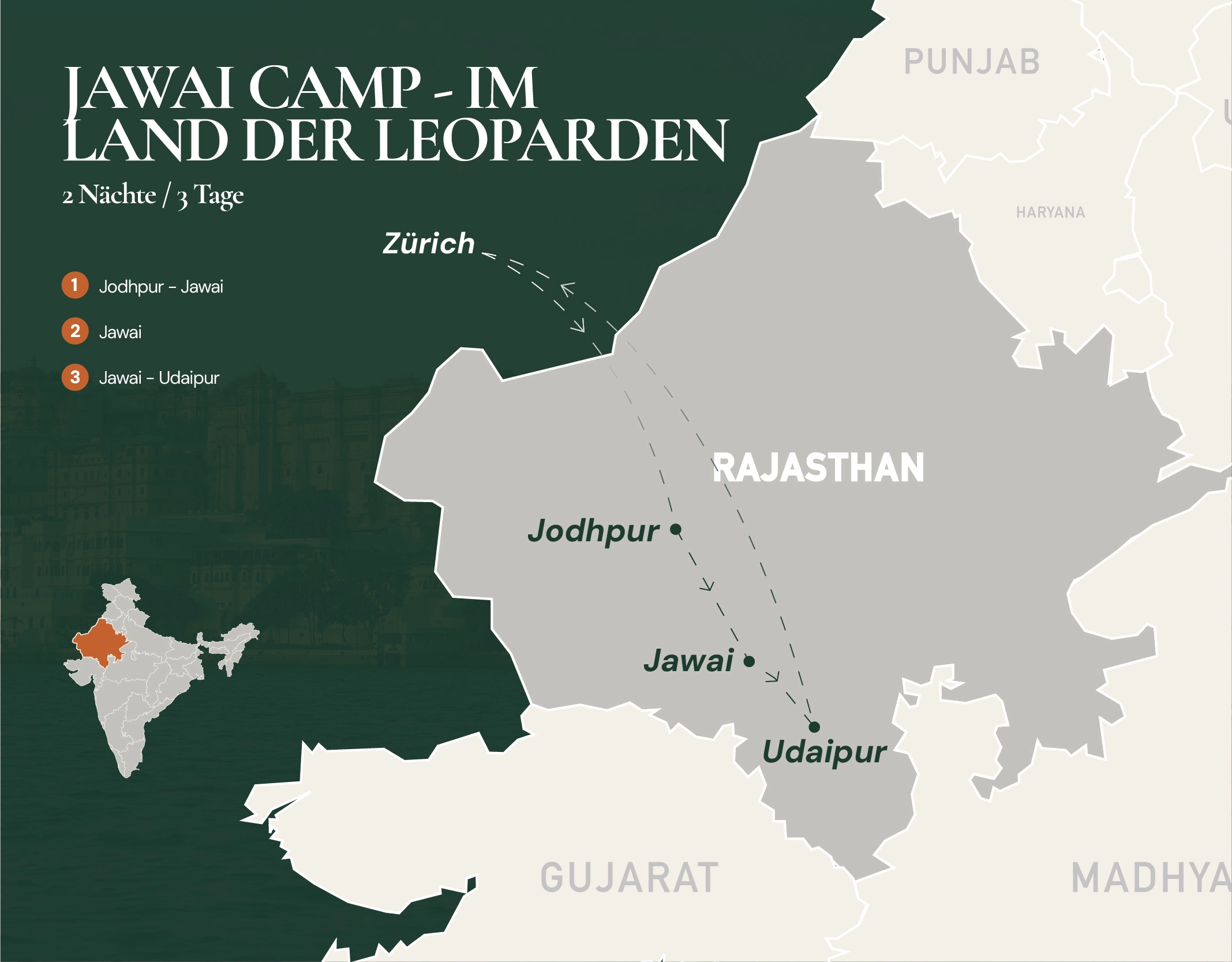 Reiseroute Karte