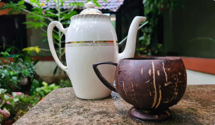 Coconut Shell Teacup