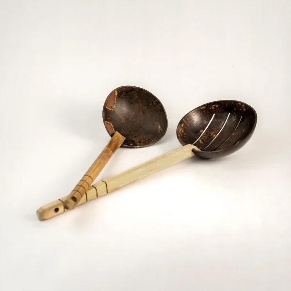 Natural Handmade Coconut Shell Serving Spoons